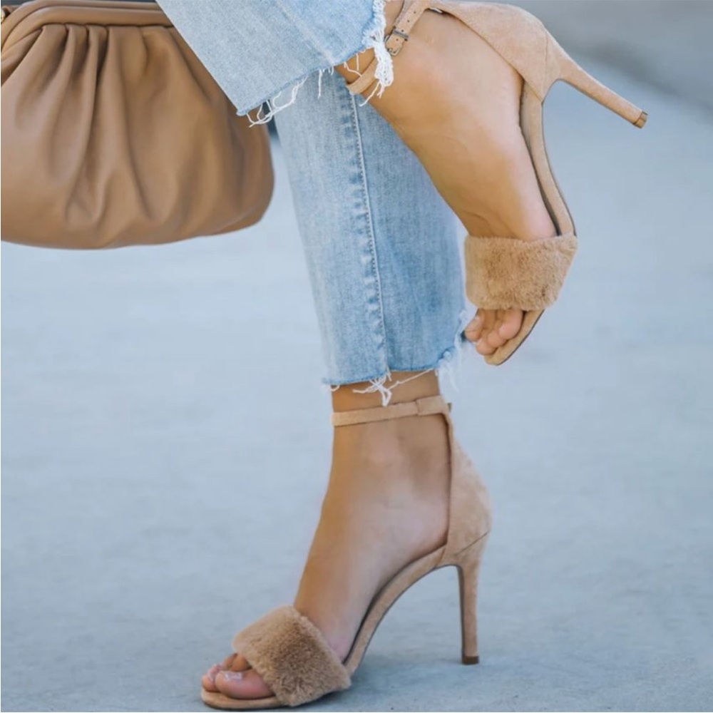 Vici Collection Nori faux fur suede heel